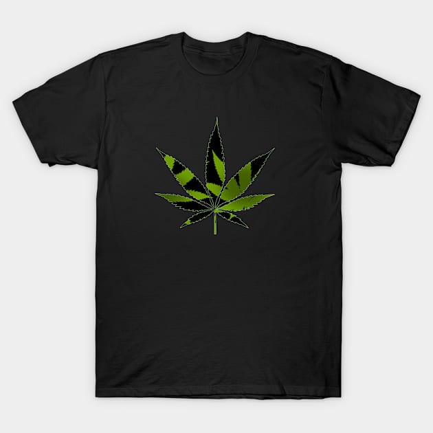 Ganja Leaf T-Shirt by ACGraphics